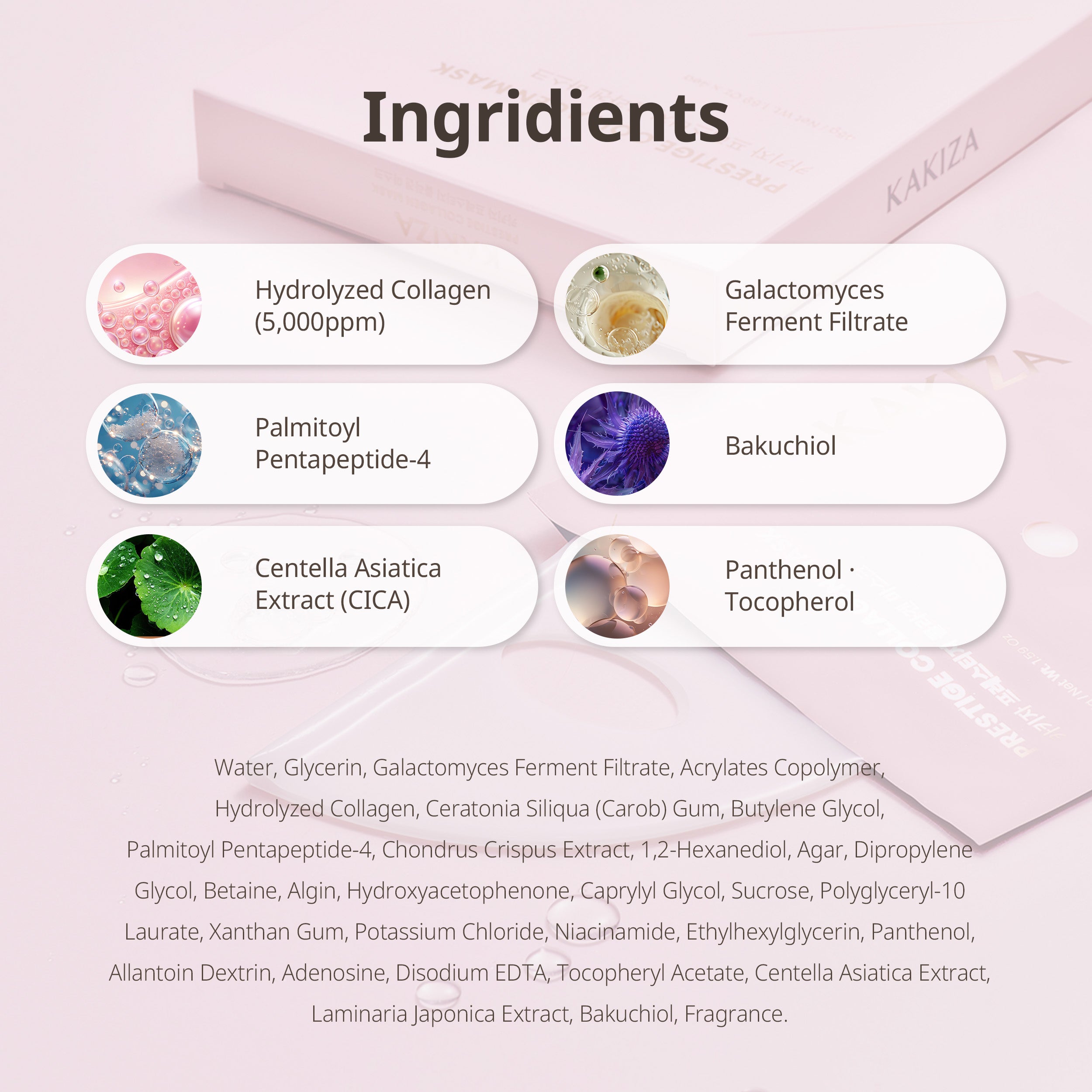 KAKIZA Prestige Collagen Mask 4 Sheets